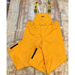 Viking Journeyman 420D Heavy Duty Rain Bib Overalls Mens Yellow Waterproof XL